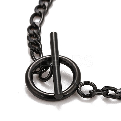 Ion Plating(IP) 304 Stainless Steel Chain Necklaces NJEW-A002-06EB-1