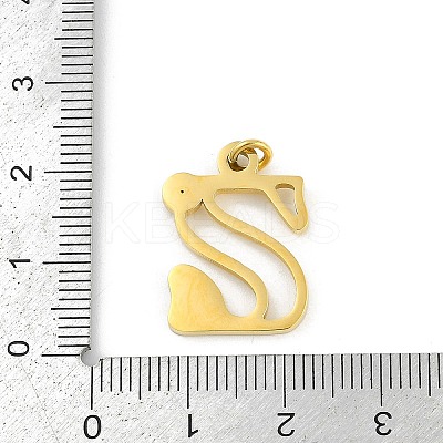 304 Stainless Steel Pendants LS-STAS-R137-01G-Z-1