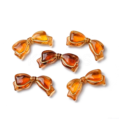 Imitation Amber Transparent Acrylic Beads X-MACR-D071-02A-1