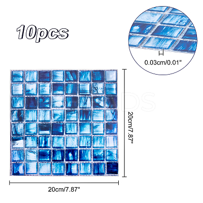 PVC Self-Adhesive Mark Crystal Pattern Paper DIY-WH0217-06-1