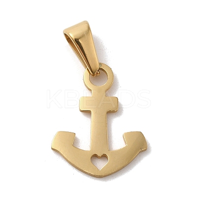PVD Vacuum Plating 304 Stainless Steel Pendants STAS-B053-16G-1