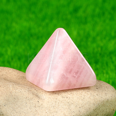 Natural Rose Quartz Healing Pyramid Figurines PW-WG30742-02-1