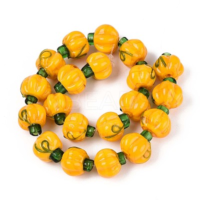 Handmade Lampwork Beads Strands LAMP-T022-16-1