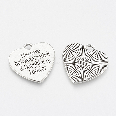 Tibetan Style Alloy Quote Pendants LS-X-TIBE-Q085-04AS-LF-1