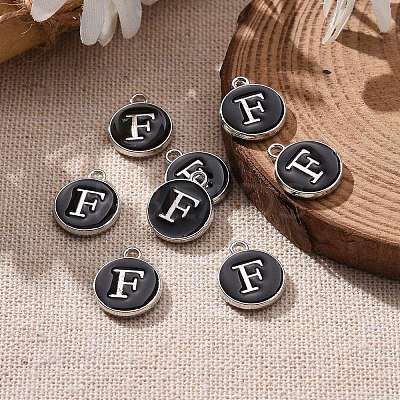 Platinum Plated Alloy Charms LS-ENAM-S118-02F-P-1