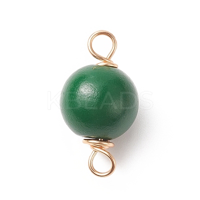 Spray Painted Wood Connector Charms PALLOY-JF02001-1
