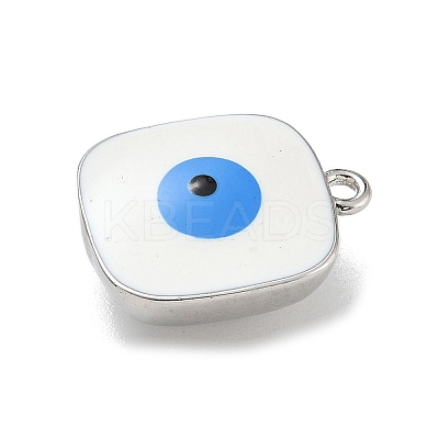 Rack Plating Brass Enamel Charms KK-G515-22P-1