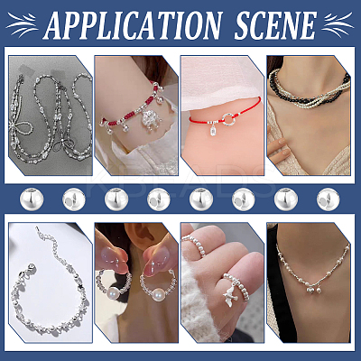 100Pcs 925 Sterling Silver Beads STER-PH0003-61B-1