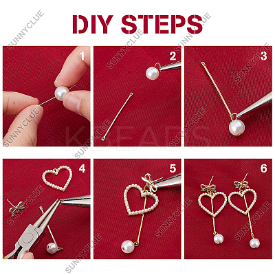 DIY Imitation Pearl Earring Making Kit DIY-SC0019-31-1