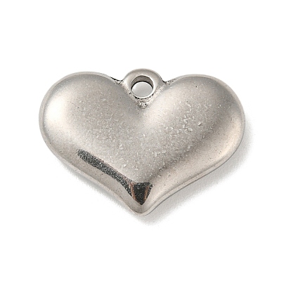 Non-Tarnish 304 Stainless Steel Stamping Blank Tag Heart Pendants STAS-G218-08P-04-1