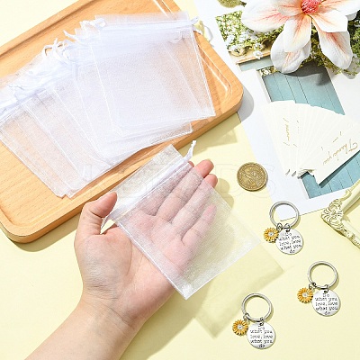 Alloy Enamel Flower Keychains KEYC-YW00209-1