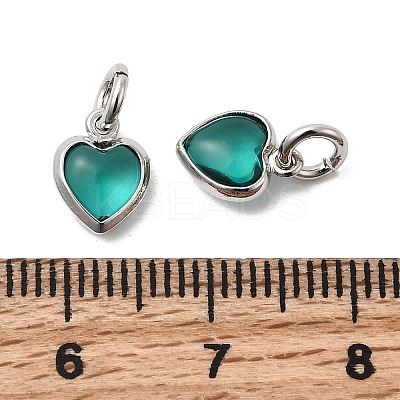 Brass Pave Cubic Zirconia Pendants KK-Z137-21P-03-1
