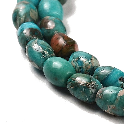 Synthetic Regalite/Imperial Jasper/Sea Sediment Jasper Beads Strands G-F765-J03-01-1