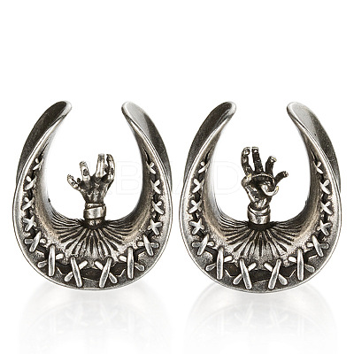 U-Shaped Brass and Alloy Ear Tunnels FS-WG0A997-04-1