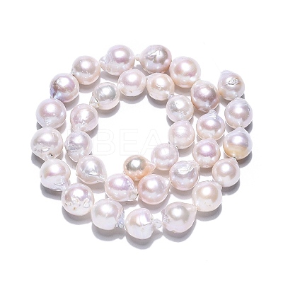 Natural Baroque Pearl Keshi Pearl Beads Strands PEAR-S019-10A-1