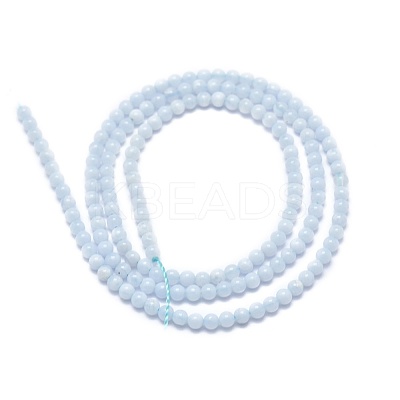 Natural Blue Lace Agate Beads Strands G-A177-04-09-1