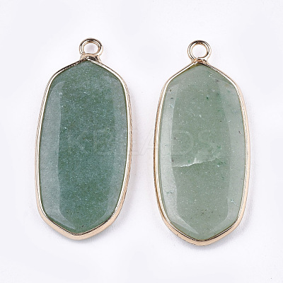 Natural Green Aventurine Pendants G-T112-23E-1