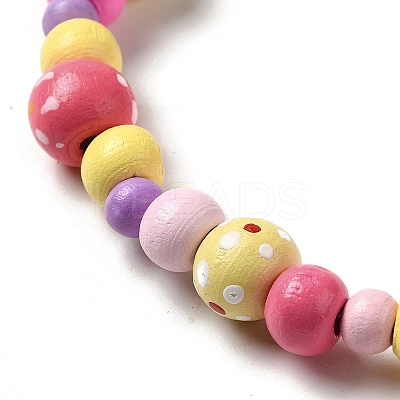 Maple Wood & Acrylic Jewelry Set SJEW-C003-02A-1
