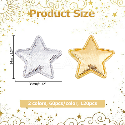 120Pcs 2 Colors Cloth Decorate DIY-HS0001-61-1