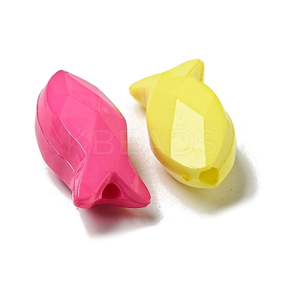 Opaque Acrylic Beads PACR-C006-17-1