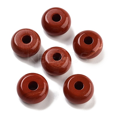 Natural Red Jasper European Beads G-C134-04H-1