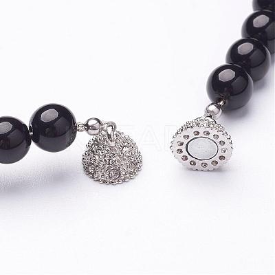 Mixed Gemstone Beaded Necklaces NJEW-JN01753-1