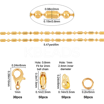 DIY Ball Chain Jewelry Making Kits DIY-SC0014-64G-1
