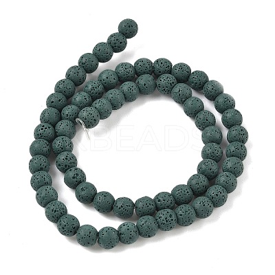 Handmade Porcelain Imitation Lava Rock Beads Strands PORC-P032-06M-1