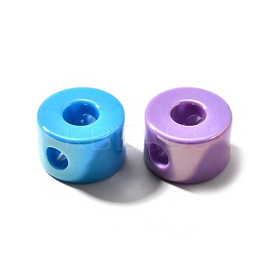 UV Plating Opaque Acrylic European Beads SACR-Z007-01O-1