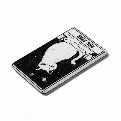 Tarot Theme Printed Acrylic Pendants MACR-G061-04D-1