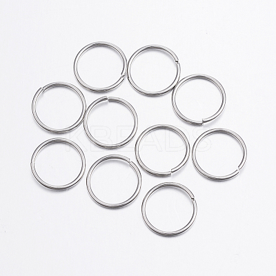 Tarnish Resistant 304 Stainless Steel Open Jump Rings X-STAS-P151-05-1