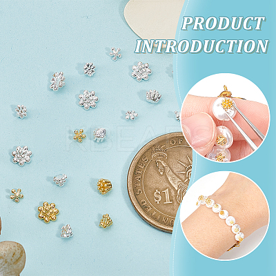 32Pcs 8 Style Brass Cabochon MRMJ-BC0003-43-1