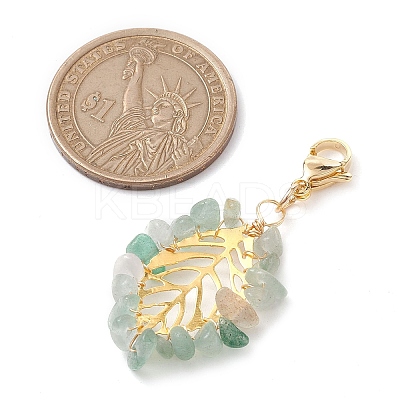 Natural & Synthetic Gemstone Pendant Decorations HJEW-JM01828-01-1