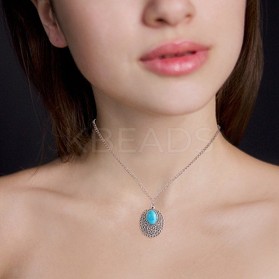 10pcs Turquoise+alloy pendant Vintage alloy earring head diy handmade material(5 styles) JX575A-1