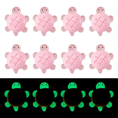 12Pcs Luminous Resin Cabochons RESI-TA0004-55C-1