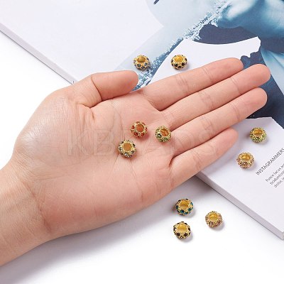 Alloy Rhinestone European Beads CPDL-H997-1