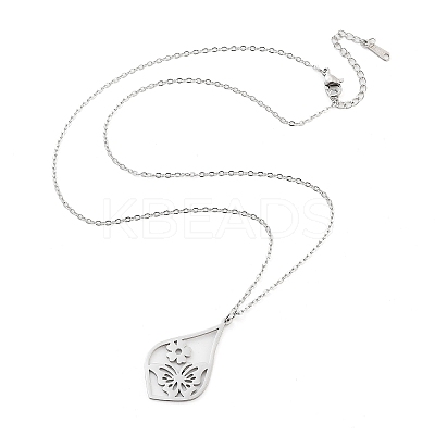 Non-Tarnish 304 Stainless Steel Pendant Necklaces LS-NJEW-P306-03P-1