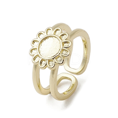 Brass Adjustable Open Rings RJEW-K257-87D-G-1
