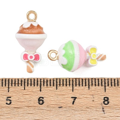 Alloy Enamel Pendants FIND-G101-07G-1