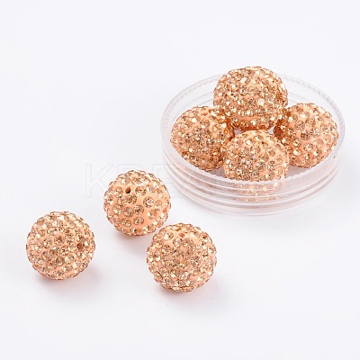 Polymer Clay Rhinestone Beads RB-H284-6MM-362-1
