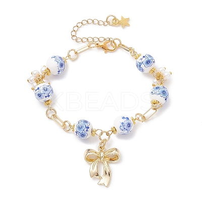 Alloy Charm Bracelets BJEW-JB12911-1