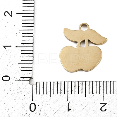 304 Stainless Steel Enamel Charms STAS-I338-01G-11-1