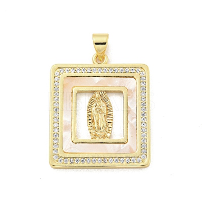 Rack Plated Brass Pendant KK-P270-05B-G-1