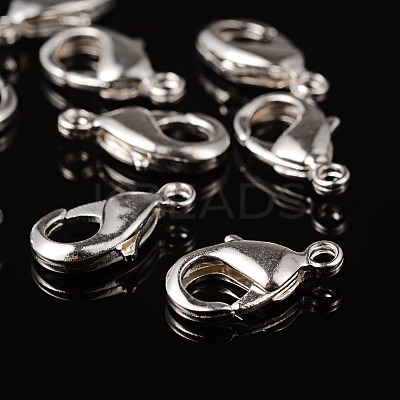 Brass Lobster Claw Clasps KK-903-S-NF-1