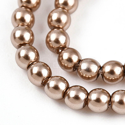 Baking Paint Pearlized Glass Pearl Bead Strands HY-N002-2mm-A06-1