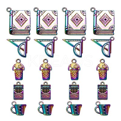 20Pcs 5 Style Alloy Pendants for Teachers' Day FIND-LS0001-27MC-1