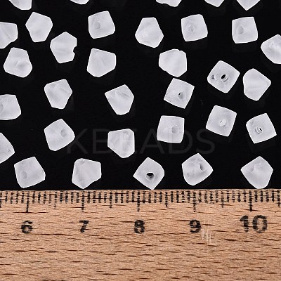 FGB Frosted Transparent Glass Seed Beads SEED-N013-03A-01-1
