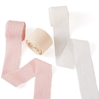 9 Yards 3 Colors Polycotton Pleated Ribbon OCOR-TA0002-07B-1