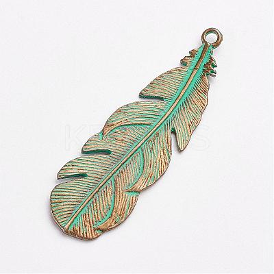 Tibetan Style Alloy Pendants PALLOY-F187-43ABG-1