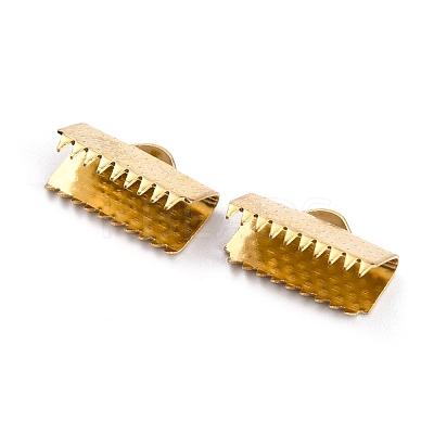 304 Stainless Steel Ribbon Ends STAS-B004-07G-B-1